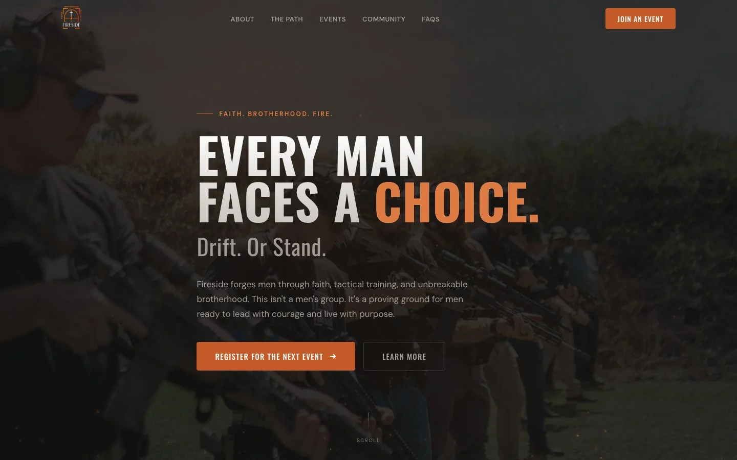 Fireside 610 website hero