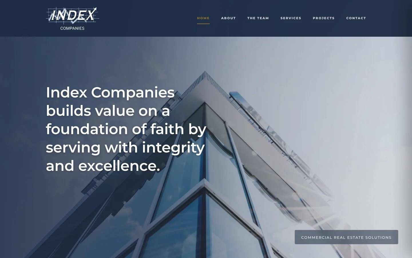 Index Companies website built by Lyfework